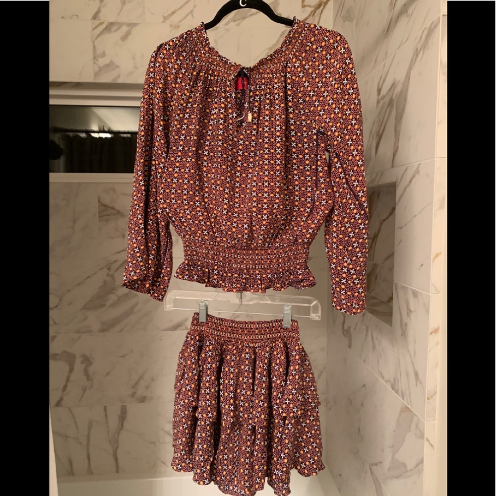 Tiger Lily skirt and blouse